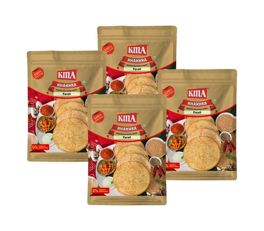 Introducing KMA KMA Farali Khakhra, the perfect snack for your fasting days. Tired of the same old Sabudana and Potato wafers? Look no further, as KMA brings you the special Falahari Khakhra (Farali Khakhra) to make your fast more enjoyable.