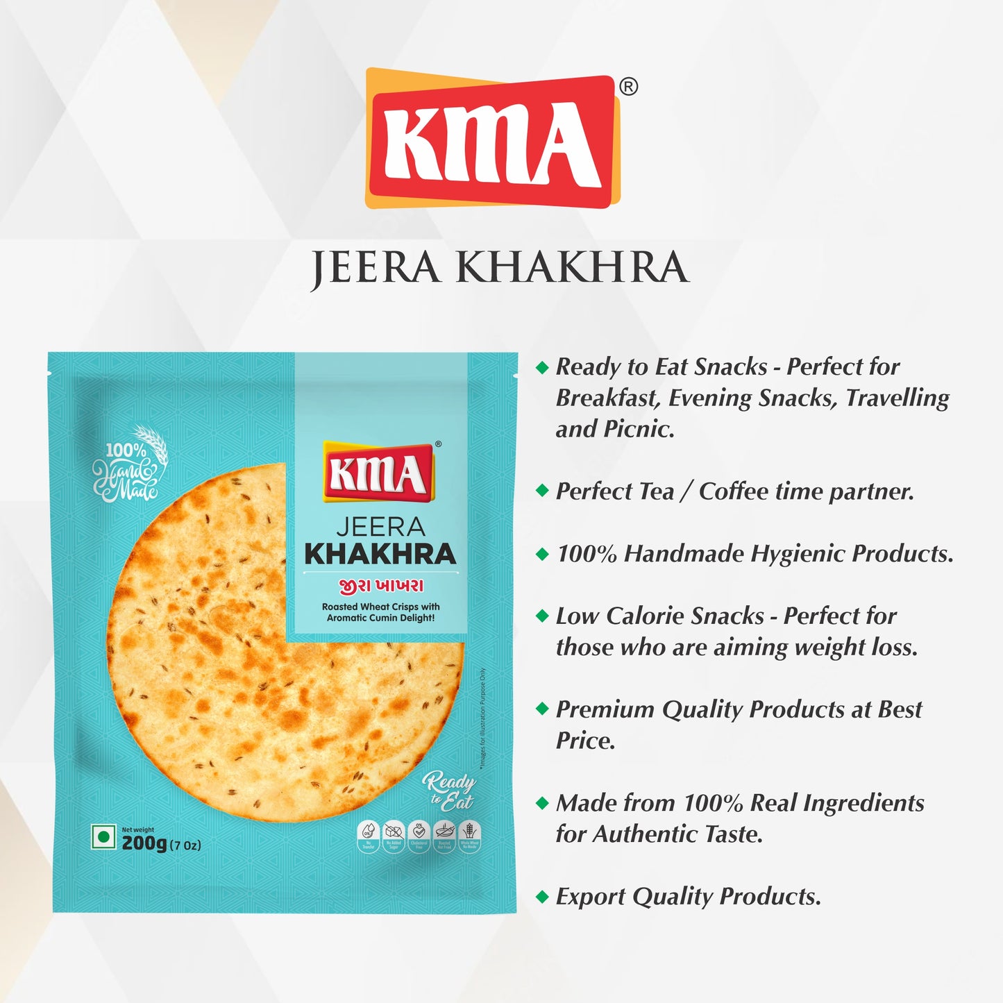  Multigrain Jeera Khakhra
 Khakhra as low-carb snack
 Healthy Indian snack Jeera Khakhra
 Jeera Khakhra for cholesterol control
 High-fiber Jeera Khakhra
 Jeera Khakhra with chutney
 Best ways to eat Jeera Khakhra
 Jeera Khakhra with curd
 Jeera Khakhra breakfast ideas
 Jeera Khakhra and tea combination
 Quick snack with Jeera Khakhra
 Indian breakfast recipes with Khakhra
 Easy lunch with Jeera Khakhra
 Jeera Khakhra with pickles
 Jeera Khakhra topping ideas
 Khakhra served with yogurt